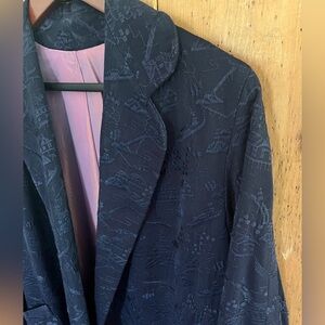 Vintage Kraeler Embroidered Open Coat